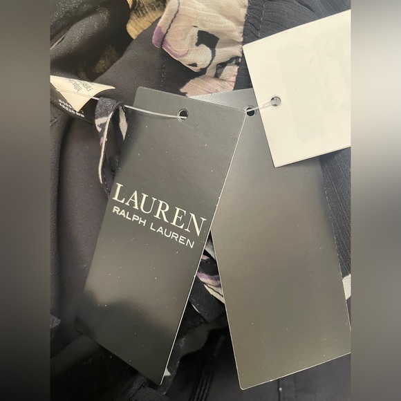 Lauren Ralph Lauren Floral Fit & Flare Black Multi. Size 6 Regular. $185 💕NWT - Picture 11 of 14